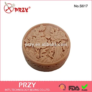 eco-friendly silicone round shaped soap molds