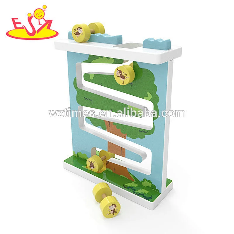wholesale creative children wooden toy ramps for car sliding W04E063