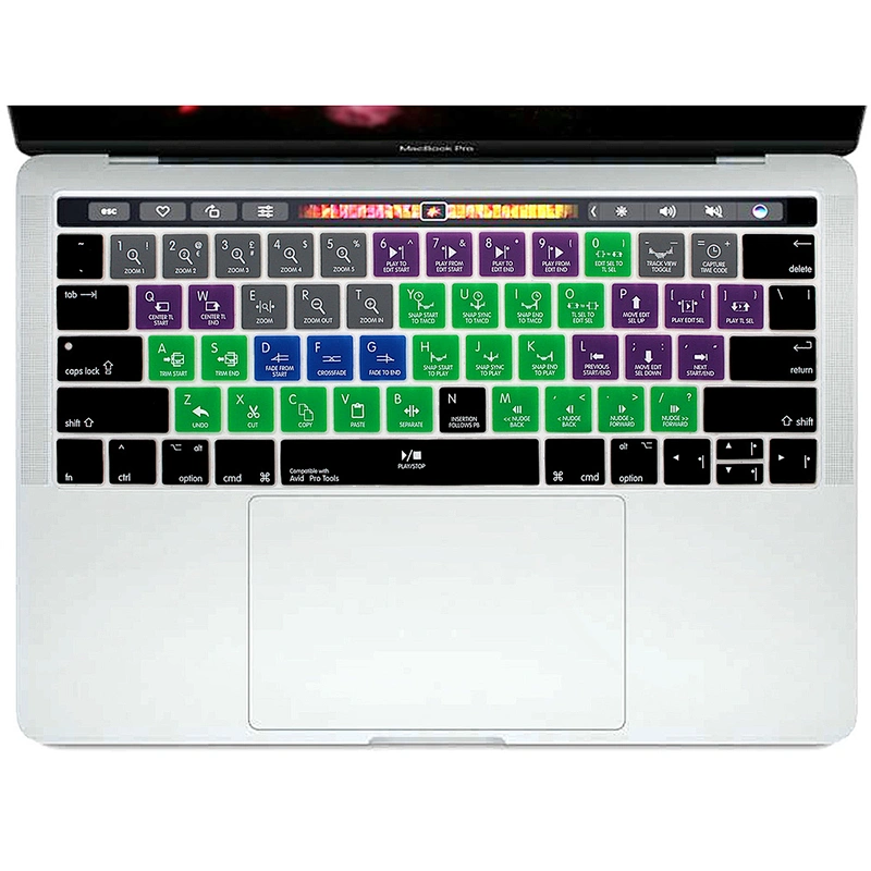 Stock Lot Waterproof Avid Pro Tools Functional silicone keyboard skin for macbook pro touch cover a1706 a1707 keyboard laptop