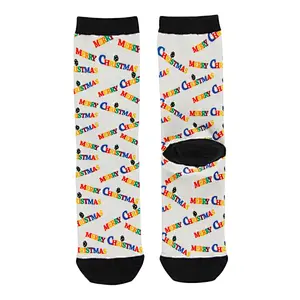 2018 Unisex Fashion Santa Series Tube Socks 3D Digital Printing Funny Christmas Socks Wholesale