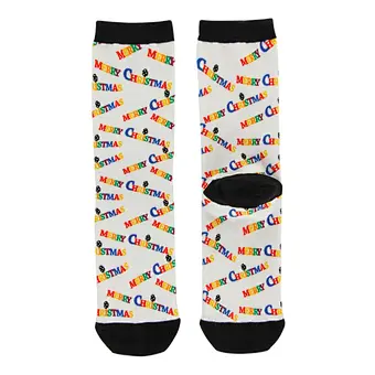 2018 Unisex Fashion Santa Series Tube Socks 3D Digital Printing Funny Christmas Socks Wholesale