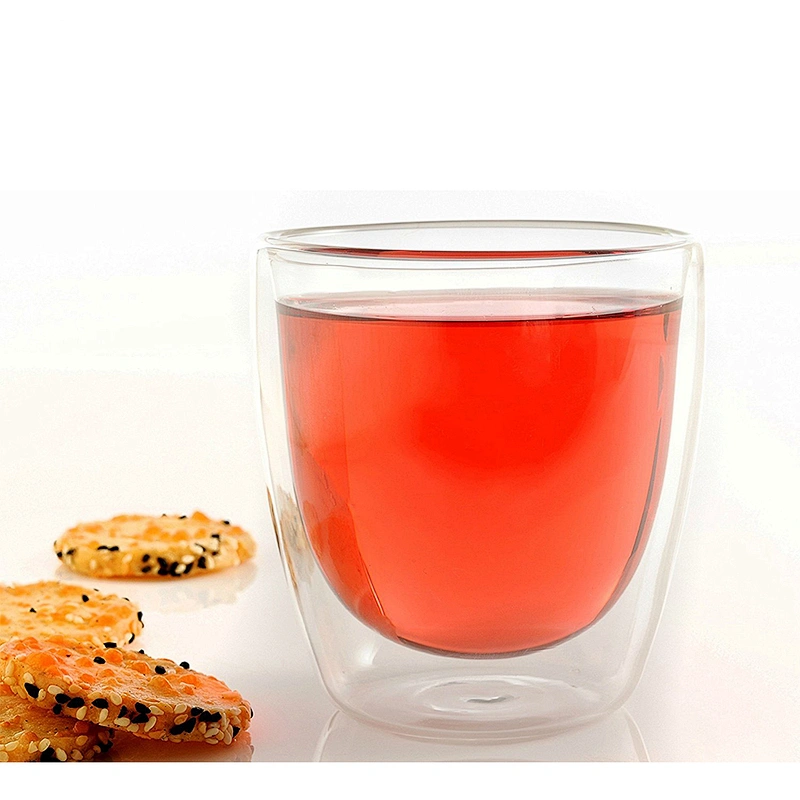 2018 China wholesale price glass coffee mug double wall resistant heat cup