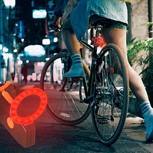 Rechargeable Bicycle Light Bike Rear Light  Hot Seller USB Cable Included Circle Red Light