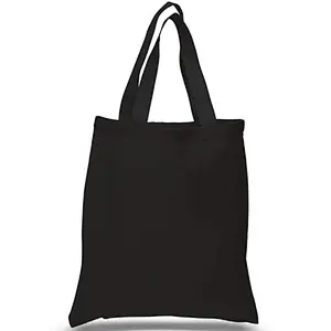 Factory wholesale cotton canvas fabric handbag tote  muslin shopping pouch portable shopper