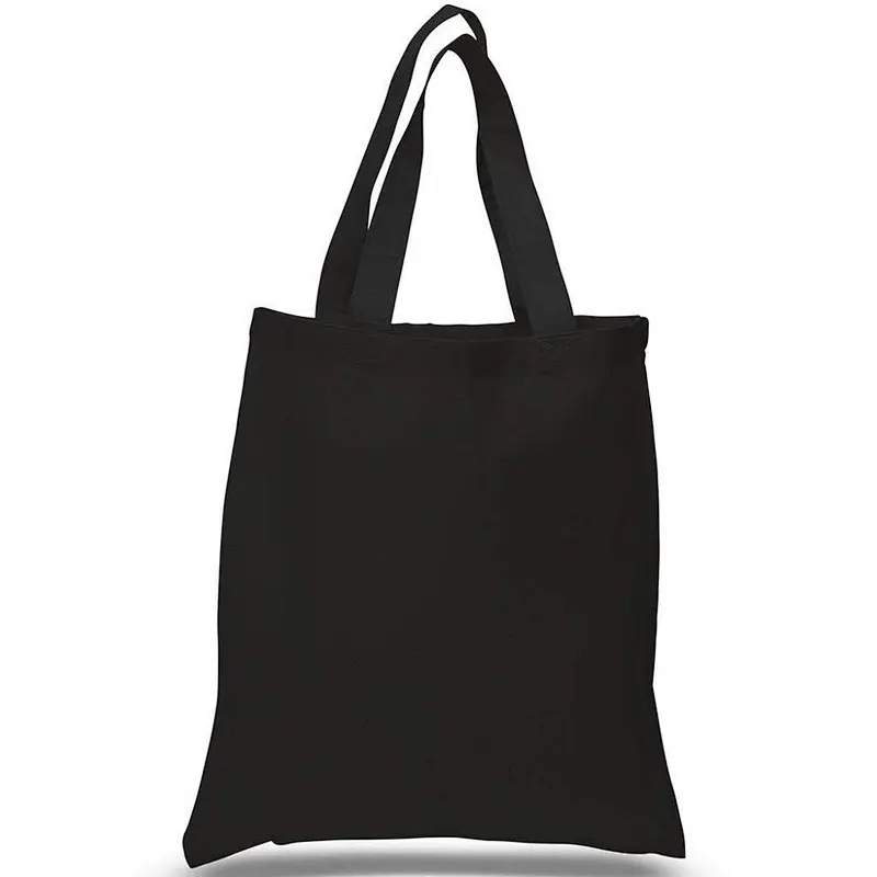 Factory wholesale cotton canvas fabric handbag tote  muslin shopping pouch portable shopper