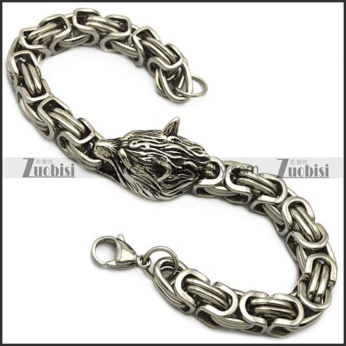 cool silver wolf biker jewelry