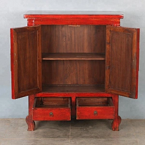 lacquer Oriental Style Chinese Antique buffet Furniture for stores use