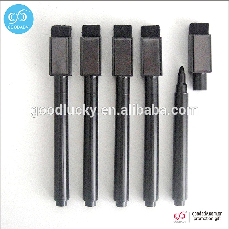 Wholesale black ink dry erase markers bulk felt tip magnetic mini erasable pen