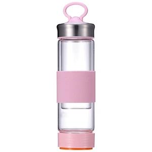 Factory Directly Customized Logo Glass Water Bottle Coffee Cup Outdoor Sports Travel High Quality Water Mug