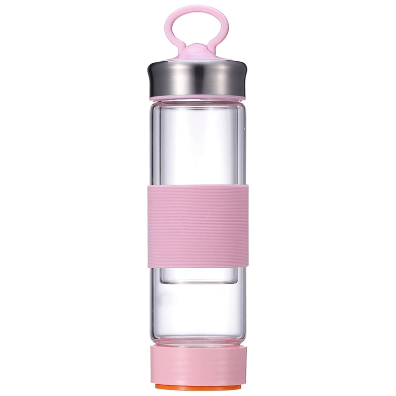 Factory Directly Customized Logo Glass Water Bottle Coffee Cup Outdoor Sports Travel High Quality Water Mug