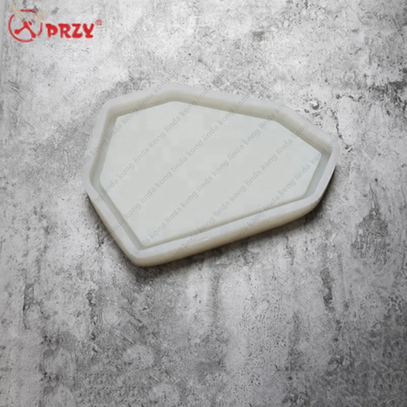 Concrete fruit dish Mold silicone irregular shape Jewelry Tray Cement Silicone molds