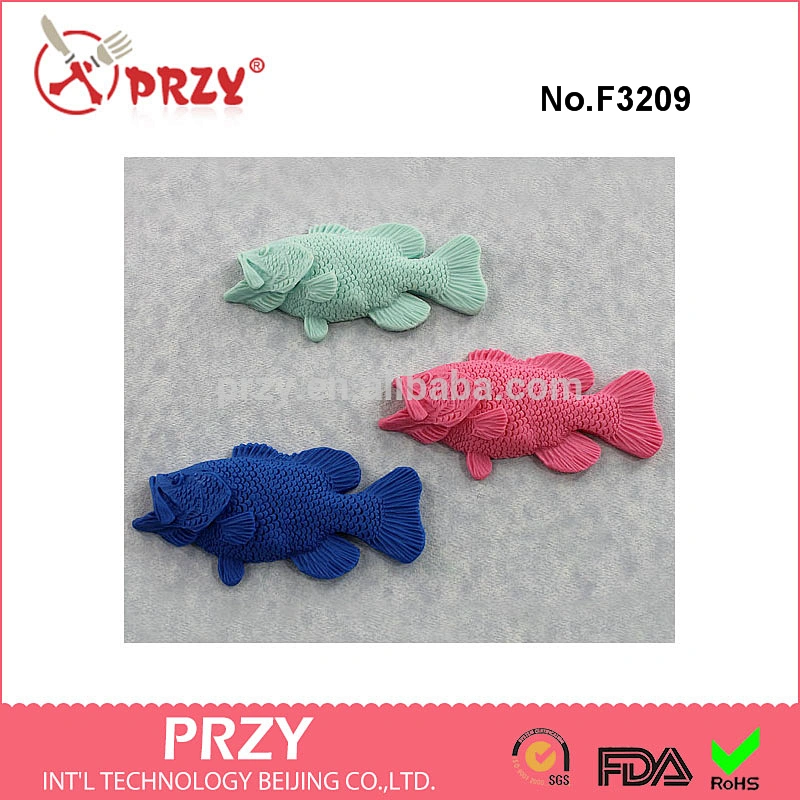 F3209 Fish Silicone Mold Fresh Water Bass Mould Resin Polymer Clay Chocolate Fondant Candy Wax