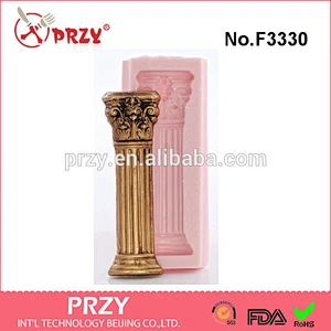 F3330 Silicone Mold Roman Pillar Architecture Column Mold Perfect Mold for Wedding Cake Column Decorations Crafts