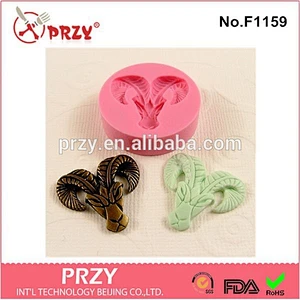 Silicone-Soap-sugar-fondant-chocolate-Mold-bull -head -flexible-desin