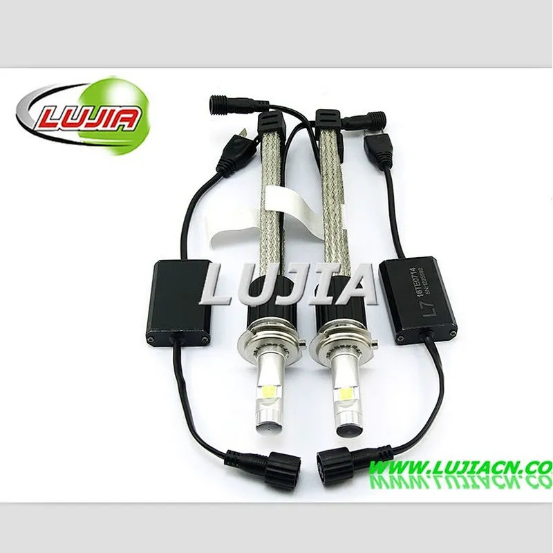 Factory Supplying Bulb Auto Lamp Car L7 H7 6600Lm XHP70 Led Headlight,4000K 5000K 6000K kits