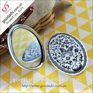 Mini 58/70/75mm round shape tin smart custom Mirror