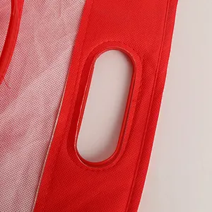 Custom red rectangular bag for white wine packaging