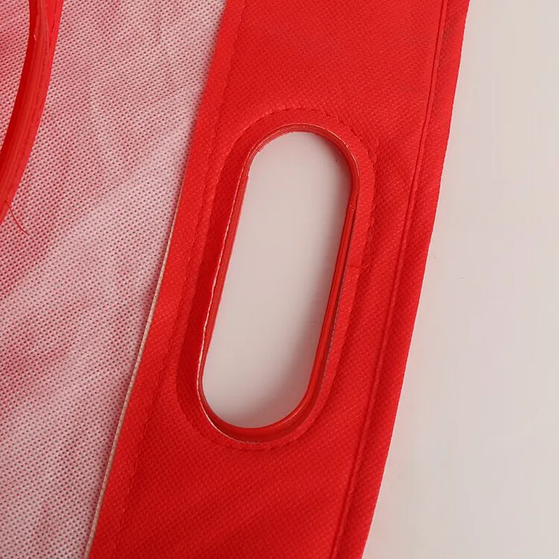 Custom red rectangular bag for white wine packaging