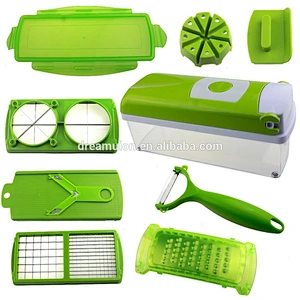 12 Pcs TV Nicer Vegetable Dicer Plus Fruit Multi Peeler Cutter Chopper Slicer Kitchen Tools For Salad