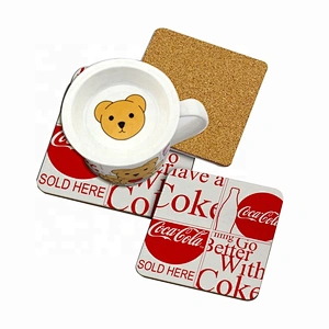 Eco Table Placemat Decor Wood Cup Mat Custom mdf Coaster