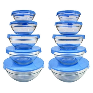 Glass Crisper Food Storage Containers Fresh Box Glass Lunch Box Glass Storage With Lock Lid Airtight