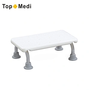 Anti-Rust Stainless Steel Frame Water Proof Elderly Shower Chair With Anti-Slip Rubber Pad