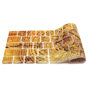 Custom Silicone English Keyboard Cover laptop skin apply for macbook wood skin Pro with Touch Bar A1706 A1707 keyboard protector