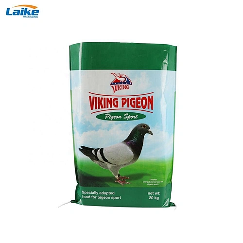 Professional factory production  pigeon feed chicken dog food pp woven bag 10kg 20kg 50kg