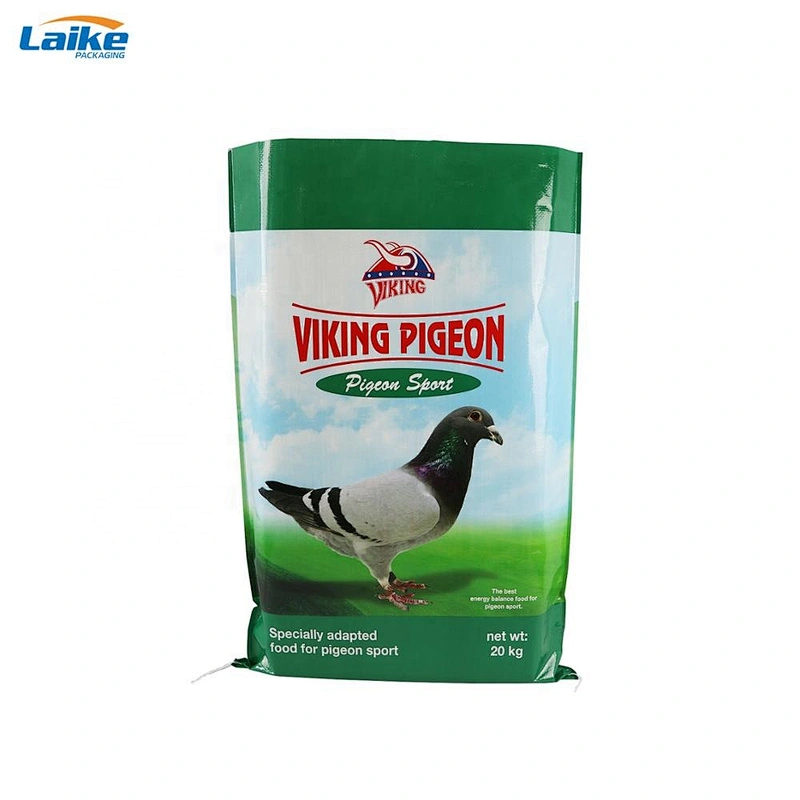 Professional factory production  pigeon feed chicken dog food pp woven bag 10kg 20kg 50kg