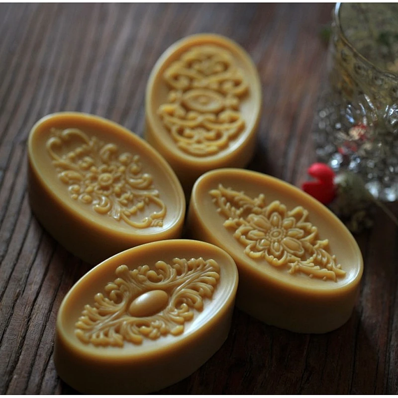 silicone soap molds 3D Flower Soap Mold DIY Handmade silicone Molds Candle Moulds przy
