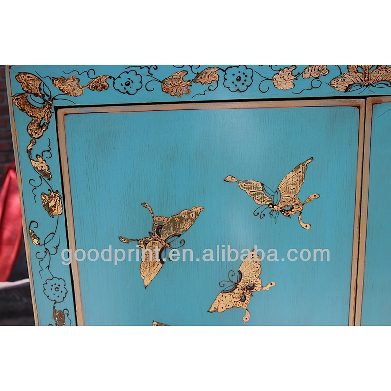Chinese antique butterfly cabinet bedroom