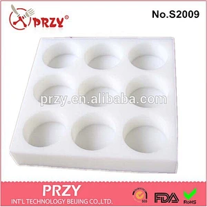 S2009 PRZY 2015 New design Round shape silicone rubber soap molds
