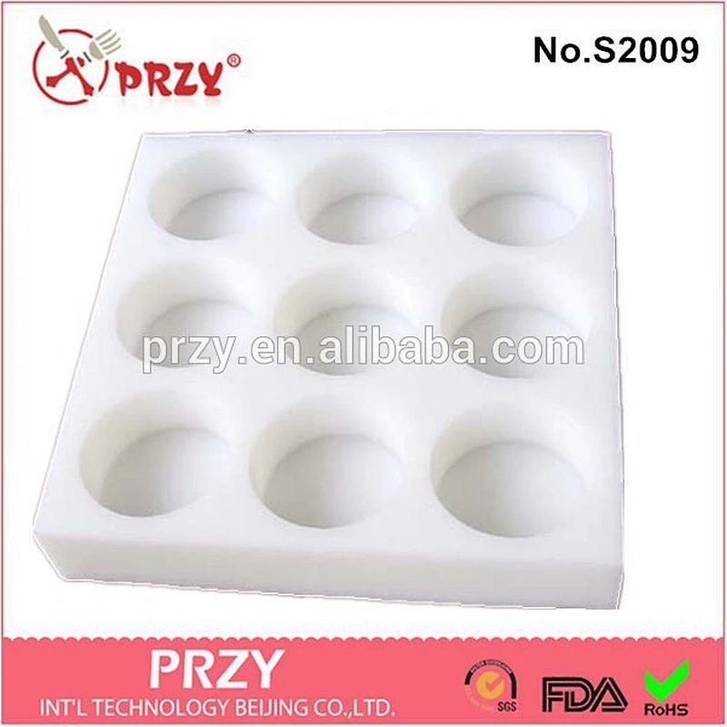 S2009 PRZY 2015 New design Round shape silicone rubber soap molds