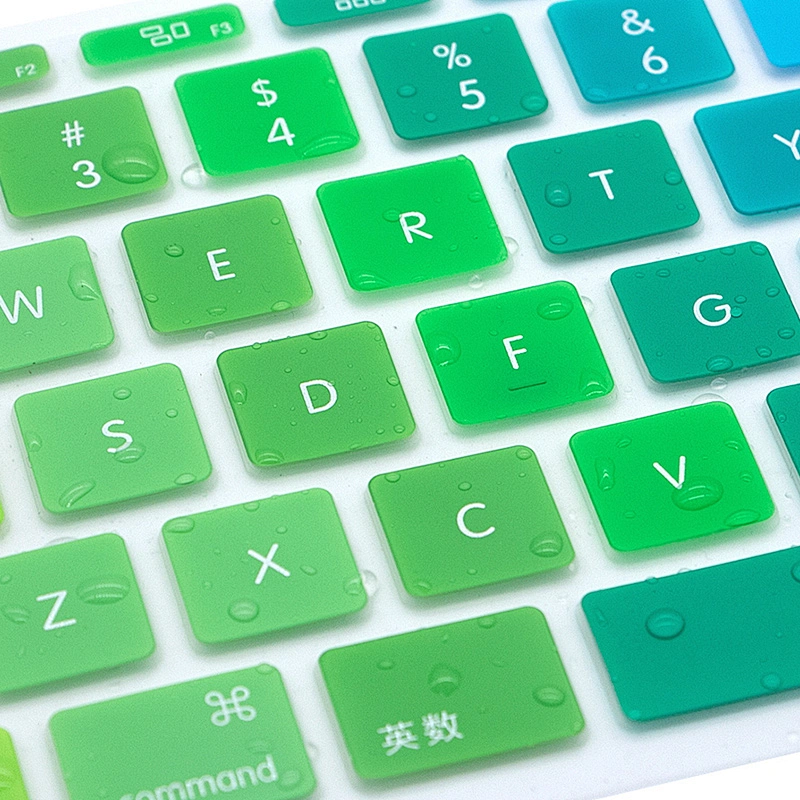 Rainbow Custom laptop skins English keyboard cover waterproof keyboard protector For Macbook Air 11