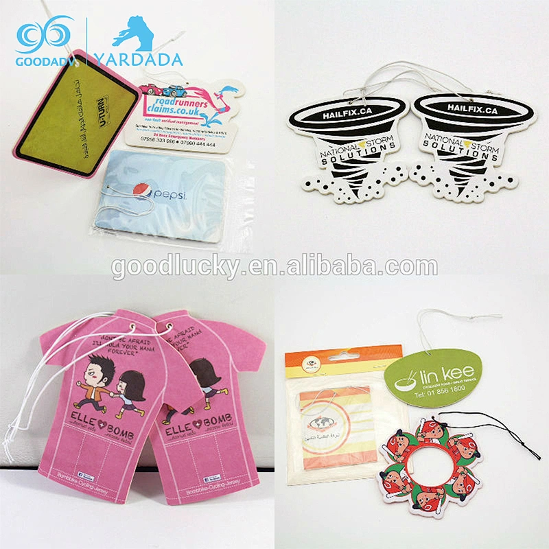 Customized paper cut any shape best car air freshener paper