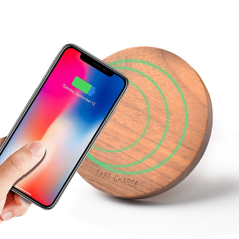 High quality wooden wireless charger for convenient and safe carrying