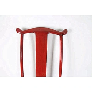 chinese antique high back high glossy chair