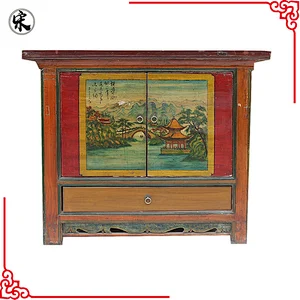 wholesale chinese antique reproduction painted storage furniture