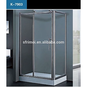 K-7903 Dubai Hinges 3 Panel Sliding Shower Door 3 Sided Shower Enclosure
