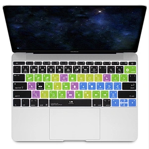 My Ali baba Hot Selling For Mac OSX Illustrator AI Davinci Reslove Silicone Shortcuts Keyboard Cover for mac retina 12 keyboard