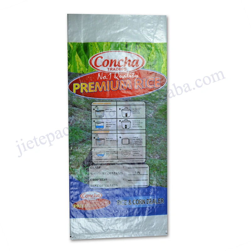Factory sale customized new design 25kg rice packaging bag