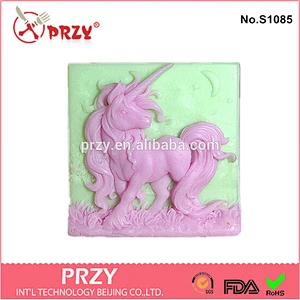 Polymer Clay/Cold Porcelain Clay Elissa the Unicorn Queen 2D Silicone Soap mold