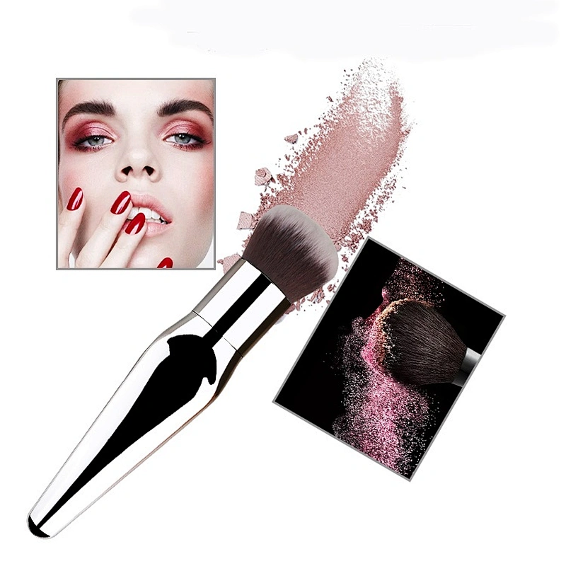 2018 Professional Makeup Brushes private label Cosmetic Foundation Powder Blush Contour Fish Tail single brush