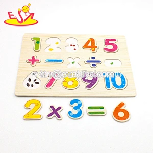 Wholesale most popular kids wooden math puzzle with whiteboard W14B088