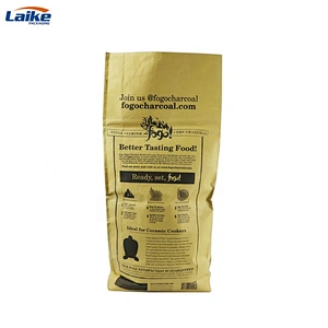 Heavy duty activated charcoal kraft paper bag  laminated with pp woven 15kg 16kg
