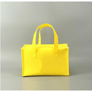 Non woven fabric color fruit lunch bag, convenient outdoor ice pack, Oxford heat preservation bag.