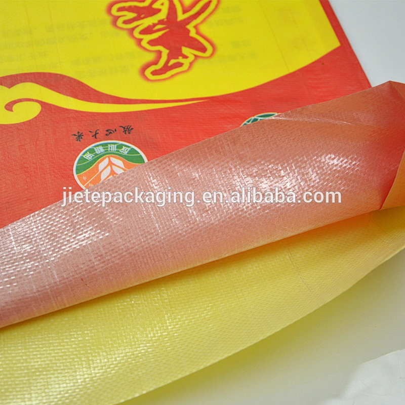 Wholesale transparent laminated 25kg pp woven rice bag sack export to Mexico