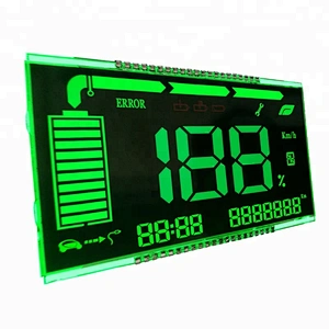 custom digit segment odometer VA transparent LCD screen display