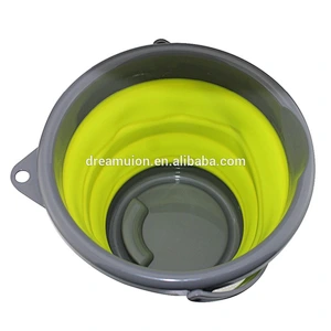 Foldable Folding Retractable Collapsible Silicone Water Bucket 5L,10L Fishing Tackle
