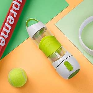 Creative Spray Water Beauty Water Cup Outdoor Sport Portable Water Bottle Beautiful Plastic Cup with Emergency Lighting
